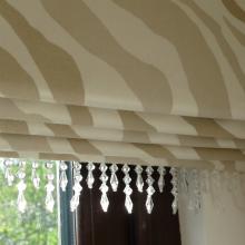 Roman Blind With Beaded Trim